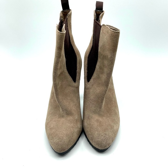 Lauren Ralph Lauren Suede Heeled Ankle Booties - Picture 5 of 9